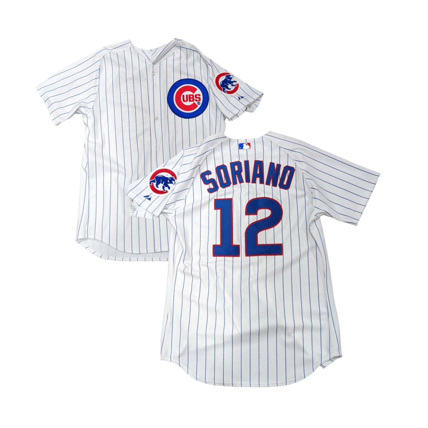 Mens Majestic Chicago Cubs Alfonso Soriano Home White Authentic Jersey
