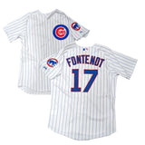 Mens Majestic Chicago Cubs Mike Fontenot Home White Authentic Jersey - Pro Jersey Sports