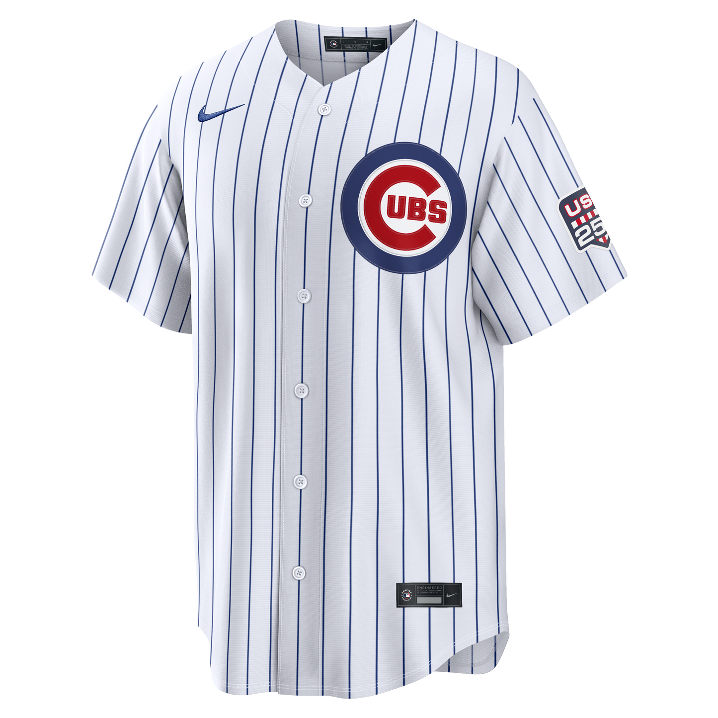 NIKE Men's Chicago Cubs Pete Crow-Armstrong 4th of July Home 250th Replica Jersey