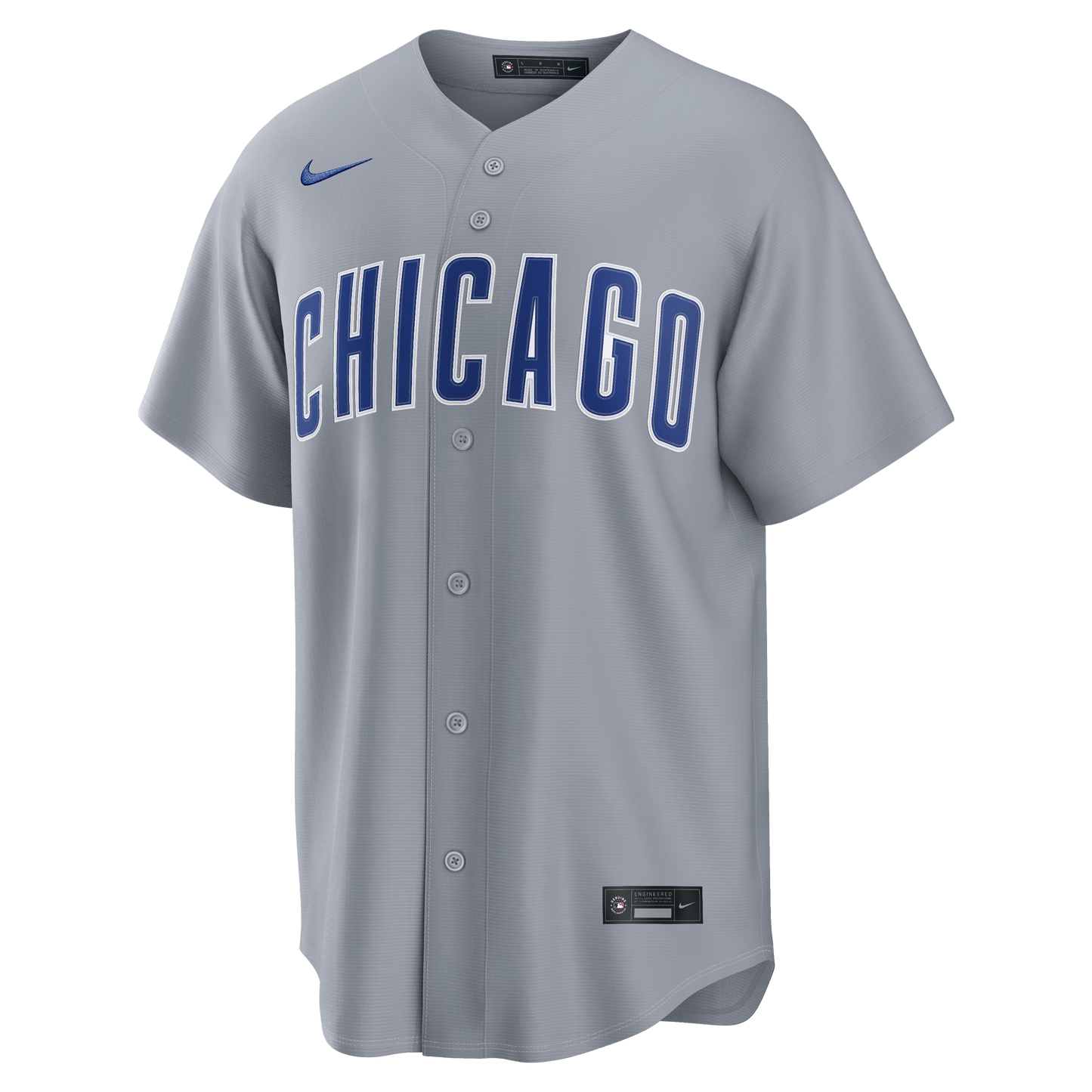 Men's Chicago Cubs Nike Gray Road Replica Blank Team Jersey