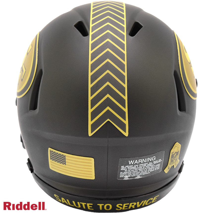 Riddell San Francisco 49ers 2025 Salute To Service Speed Mini Helmet - Pro Jersey Sports