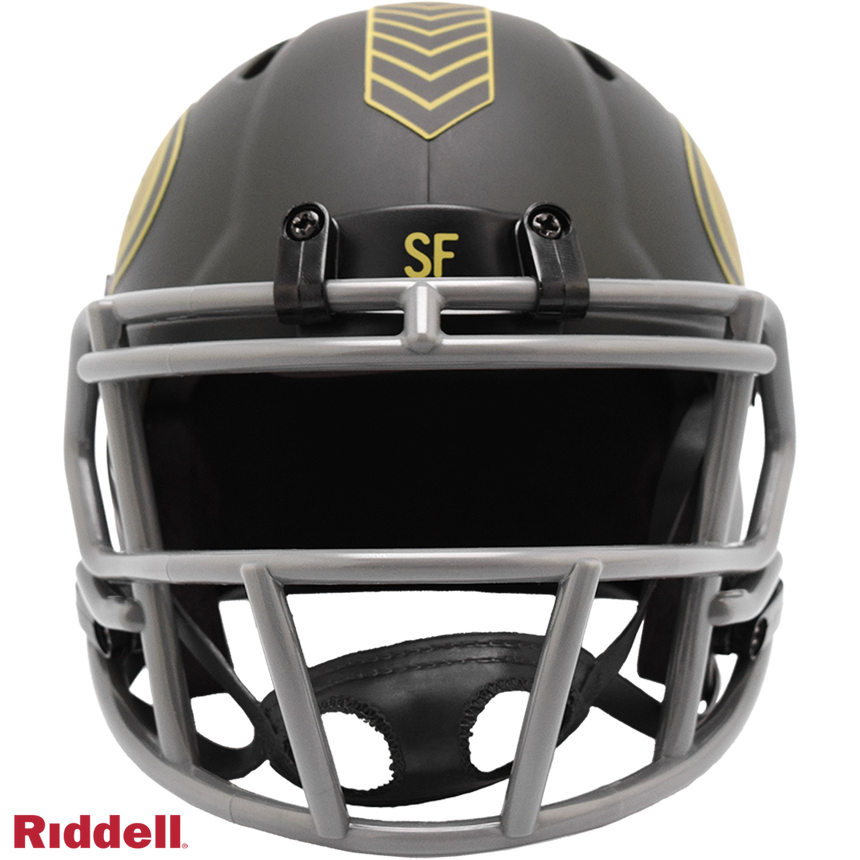 Riddell San Francisco 49ers 2025 Salute To Service Speed Mini Helmet - Pro Jersey Sports