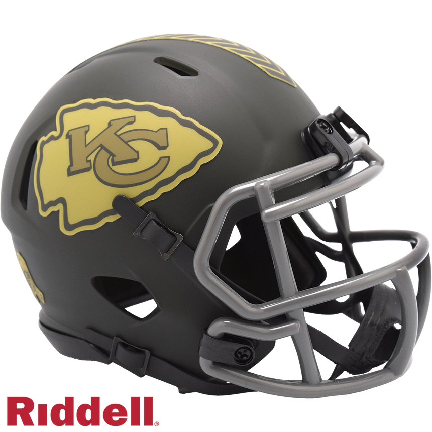 Riddell Kansas City Chiefs 2025 Salute To Service Speed Mini Helmet - Pro Jersey Sports
