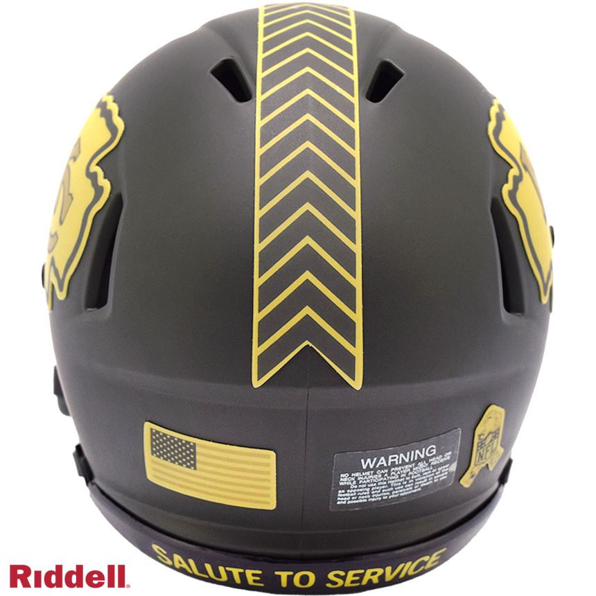 Riddell Kansas City Chiefs 2025 Salute To Service Speed Mini Helmet - Pro Jersey Sports