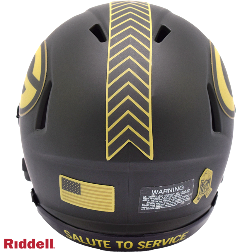Riddell Green Bay Packers 2025 Salute To Service Speed Mini Helmet - Pro Jersey Sports