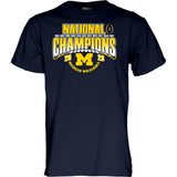 Men's Michigan Wolverines Navy 2023 National Champions Arch Logo T-Shirt - Pro Jersey Sports