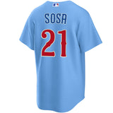 Men's Sammy Sosa Chicago Cubs Nike Light Blue 2nd Alternate Replica Jersey - Pro Jersey Sports