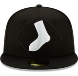 Chicago White Sox New Era Black Logo Elements 59FIFTY Fitted Hat - Pro Jersey Sports