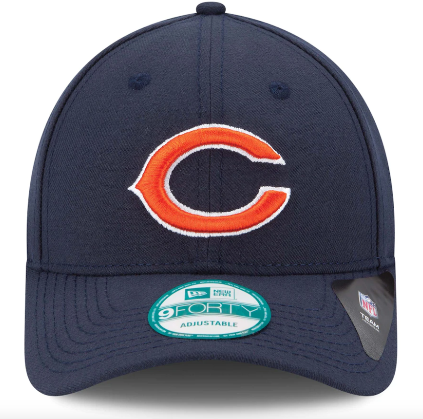 Youth Chicago Bears Navy The League 9FORTY Adjustable Game Cap