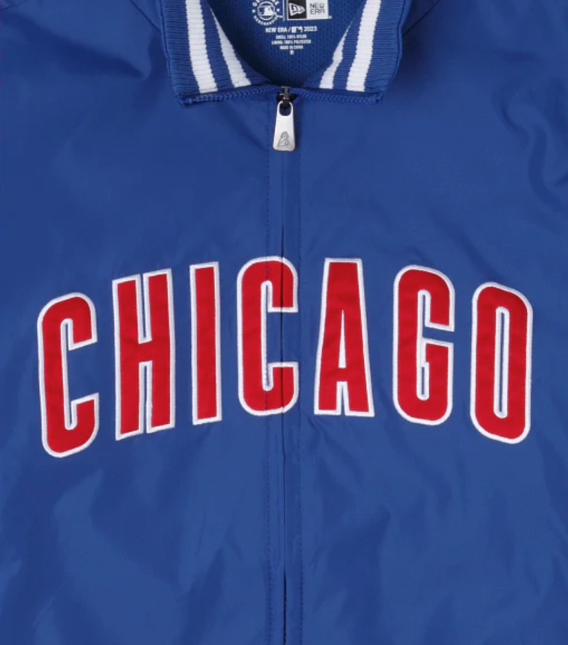 Men's Chicago Cubs Royal Blue New Era Clubhouse Full Zip Jacket