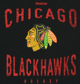 Reebok NHL Youth Chicago Blackhawks Scratched Out Team L/S Tee - Pro Jersey Sports