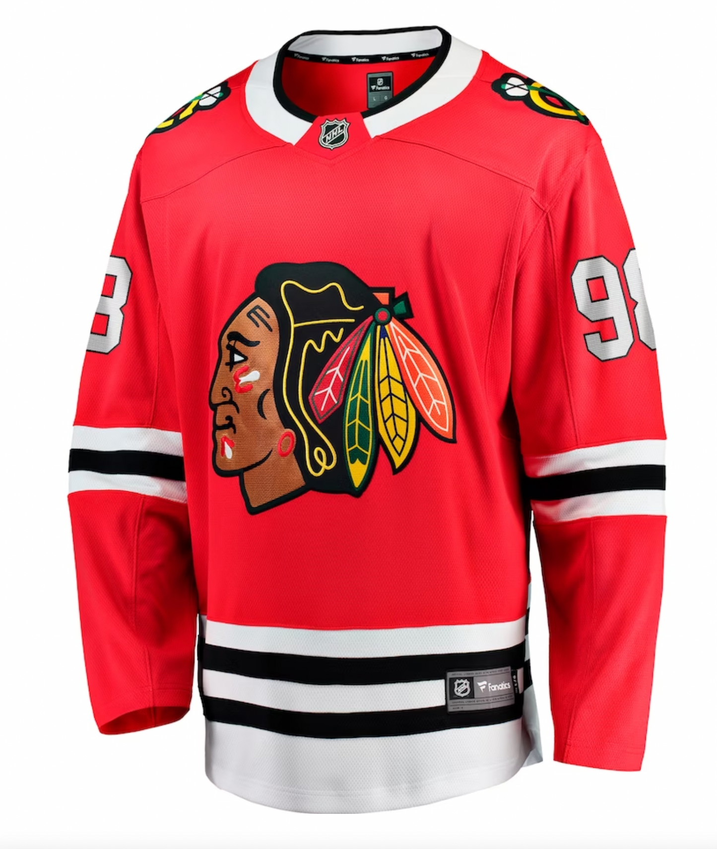 Men's Connor Bedard Chicago Blackhawks Red Home Fanatics Breakaway Replica Jersey