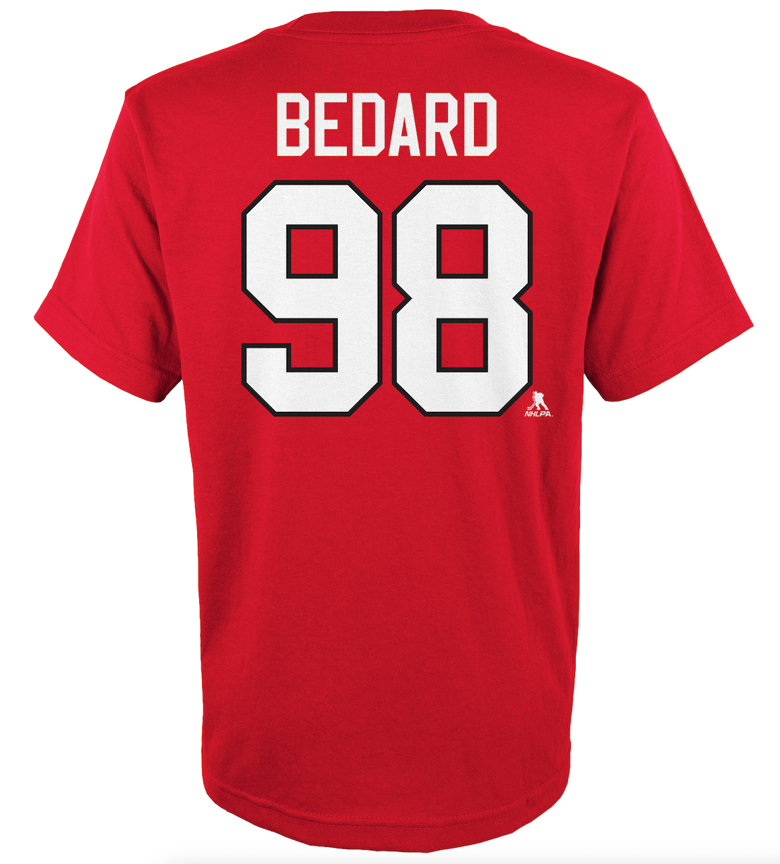 Youth Chicago Blackhawks Connor Bedard Red NHL Player Name & Number T-Shirt