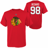 Youth Chicago Blackhawks Connor Bedard Red NHL Player Name & Number T-Shirt - Pro Jersey Sports