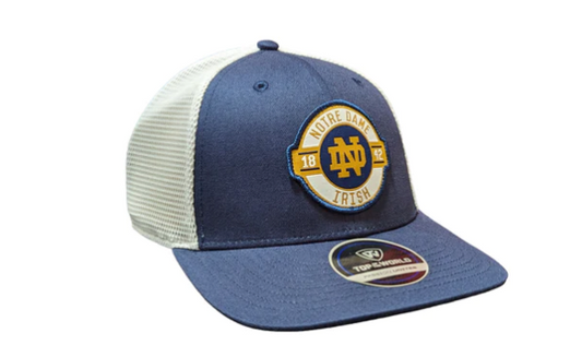 Notre Dame Fighting Irish NCAA Top Of The World Navy/White Formation Adjustable Trucker Hat