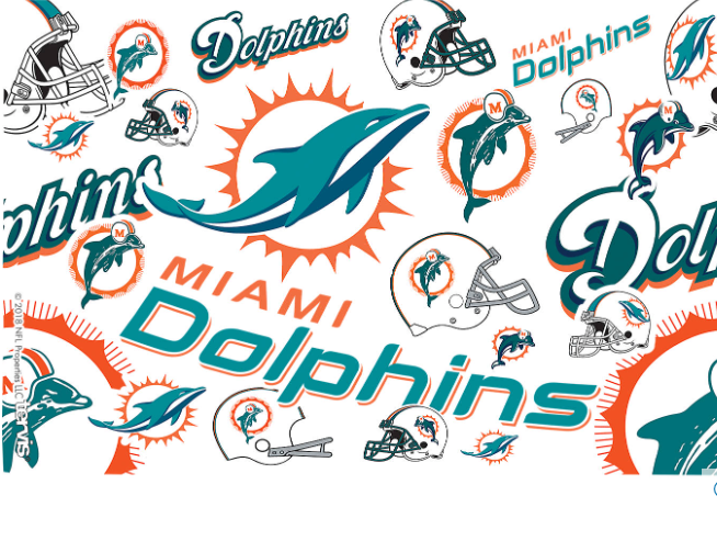 Miami Dolphins All Over Print 16 oz. Tervis Tumbler - Pro Jersey Sports