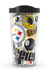 Pittsburgh Steelers All Over Print 16 oz. Tervis Tumbler - Pro Jersey Sports