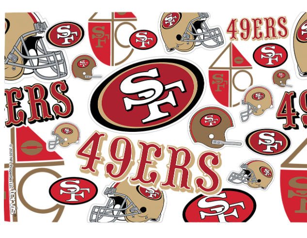 San Francisco 49ers All Over Print 16 oz. Tervis Tumbler - Pro Jersey Sports