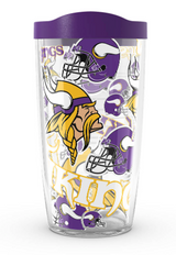 Minnesota Vikings All Over Print 16 oz. Tervis Tumbler - Pro Jersey Sports