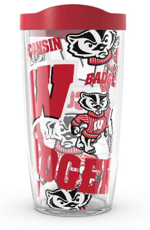 Wisconsin Badgers All Over Print 16 oz. Tervis Tumbler