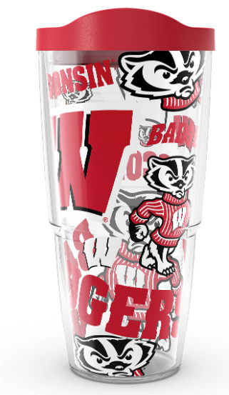 Wisconsin Badgers All Over Print 24 oz. Tervis Tumbler