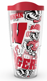 Wisconsin Badgers All Over Print 24 oz. Tervis Tumbler - Pro Jersey Sports