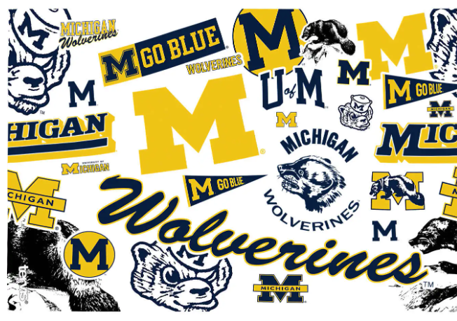 Michigan Wolverines All Over Print 16 oz. Tervis Tumbler