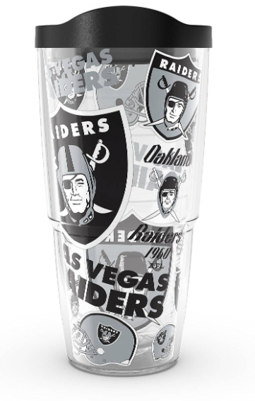 Las Vegas Raiders All Over Print 24 oz. Tervis Tumbler