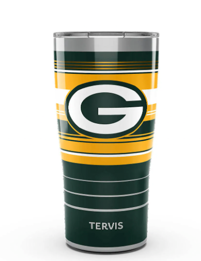 Green Bay Packers™ Hype Stripes 20 oz. Stainless Steel Tumbler By Tervis - Pro Jersey Sports