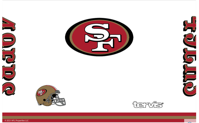 San Francisco 49ers™ Arctic 20 oz. Stainless Steel Tumbler By Tervis - Pro Jersey Sports