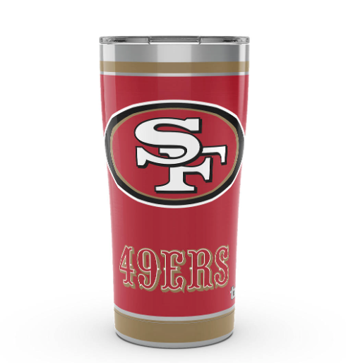 San Francisco 49ers™ Touchdown 20 oz. Stainless Steel Tumbler By Tervis - Pro Jersey Sports
