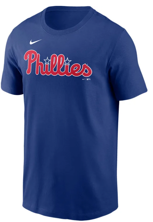 Youth Philadelphia Phillies Kyle Schwarber Nike Blue Player Name & Number T-Shirt - Pro Jersey Sports