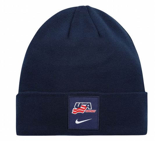 Men’s USA Hockey Patched Navy Cuffed Knit By Nike