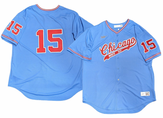 Men's Dick Allen Chicago White Sox Cooperstown Road Powder Blue/Red 1972 Premium Stitch Replica Jersey