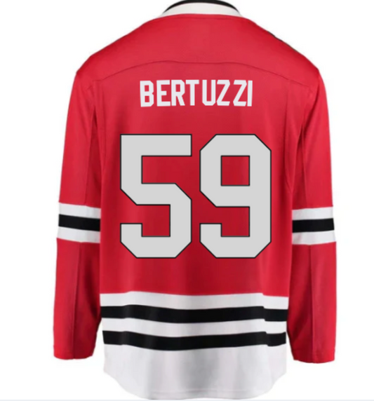 Men's Tyler Bertuzzi Chicago Blackhawks Red Home Fanatics Breakaway Premium Replica Jersey