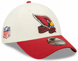 Men's Arizona Cardinals New Era Cream/Red 2022 Sideline 39THIRTY Flex Hat - Pro Jersey Sports