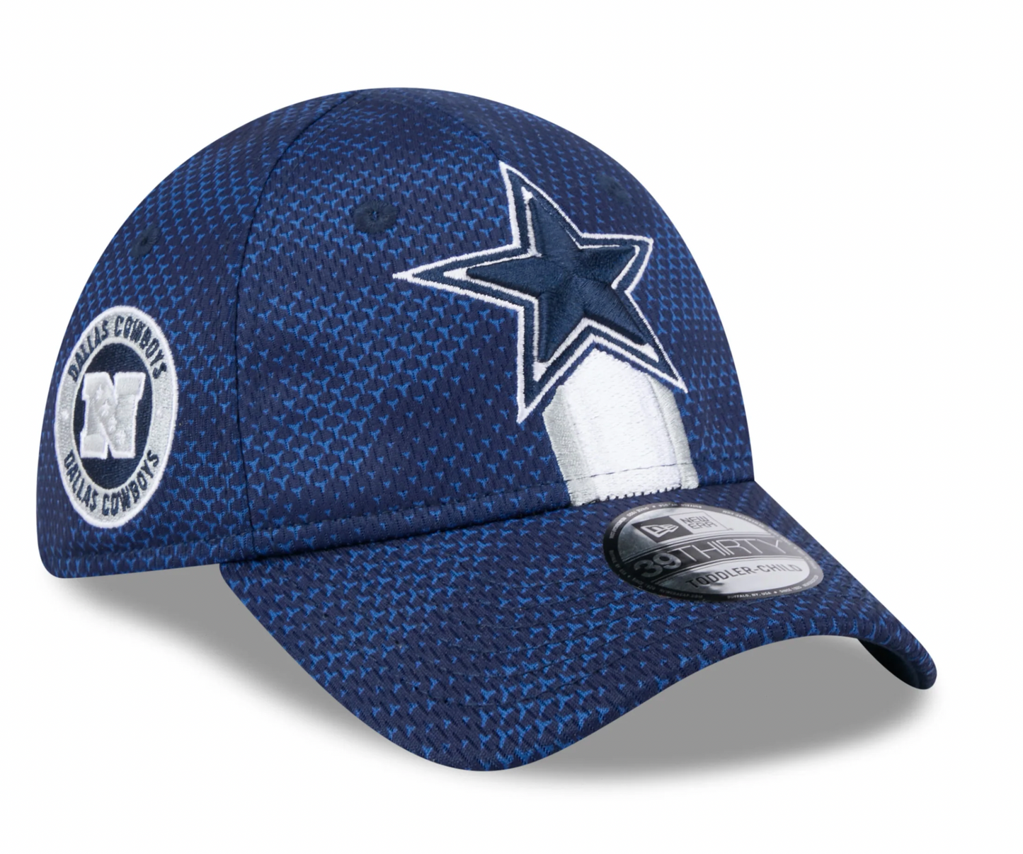 Men's Dallas Cowboys New Era 2024 Sideline Navy 39THIRTY Flex Hat