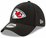 Men's Kansas City Chiefs New Era Black Team Classic 39THIRTY Flex Hat - Pro Jersey Sports