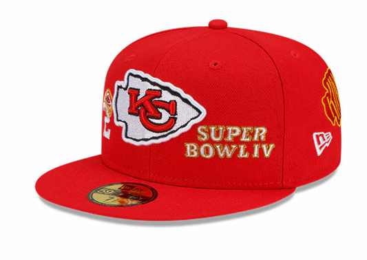 Kansas City Chiefs Red Count The Rings New Era 59FIFTY Fitted Hat