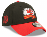 Men's Kansas City Chiefs New Era Black/Red 2022 Sideline 39THIRTY Flex Hat - Pro Jersey Sports