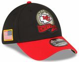 Men's Kansas City Chiefs New Era Black 2022 Salute to Service 39THIRTY Flex Hat - Pro Jersey Sports