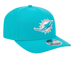 Miami Dolphins New Era Aqua 9SEVENTY Adjustable Hat - Pro Jersey Sports