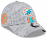 Men's Miami Dolphins New Era 2024 Sideline Graphite 9FORTY Adjustable Hat - Pro Jersey Sports
