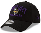 Men's Minnesota Vikings New Era 2020 NFL Draft Alternate Black 39THIRTY Flex Hat - Pro Jersey Sports
