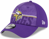 Men's Minnesota Vikings New Era NFL 2023 Training Camp Purple Primary Logo 39THIRTY Flex Fit Hat - Pro Jersey Sports