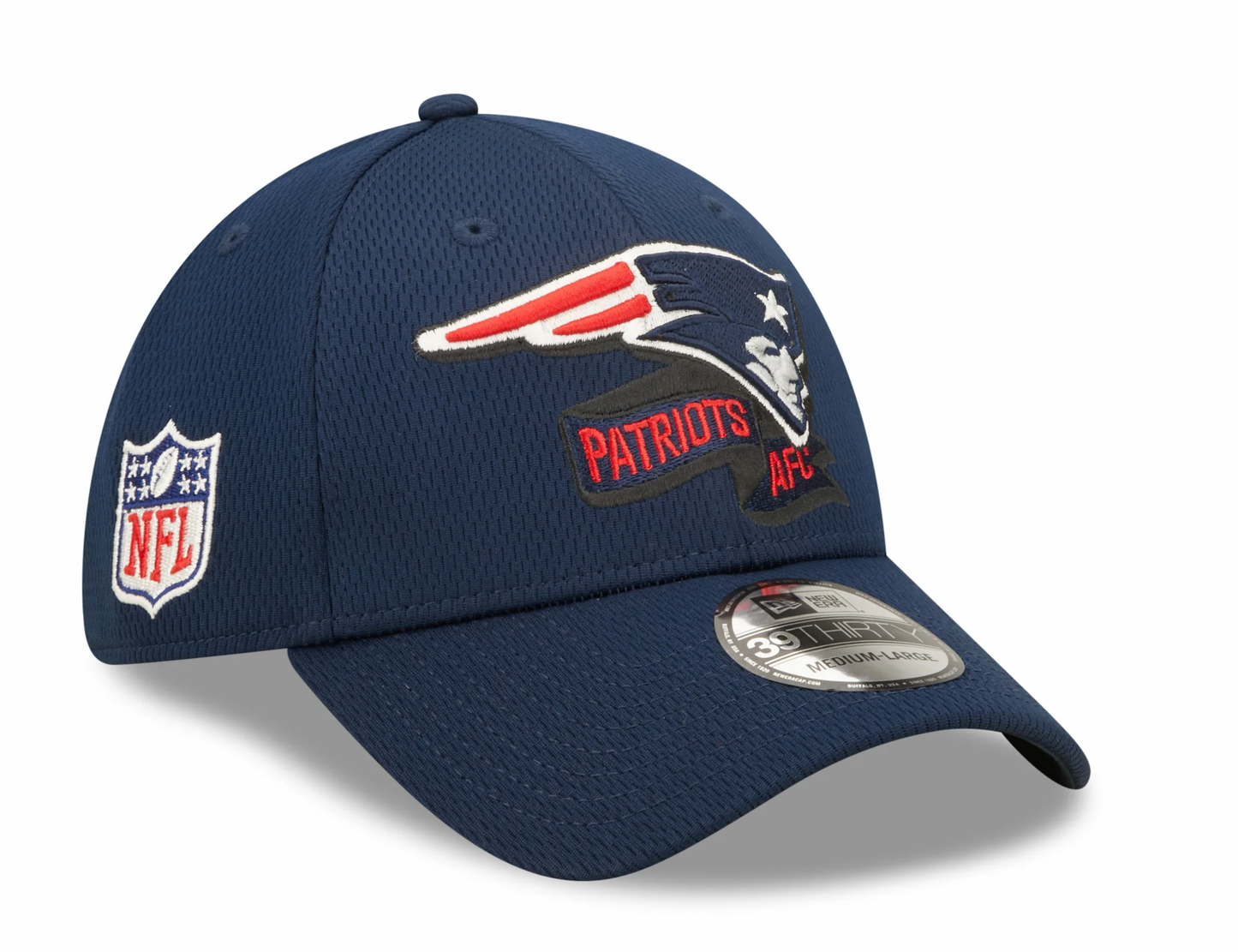 Men's New England Patriots New Era Navy 2022 Sideline Coaches 39THIRTY Flex Hat