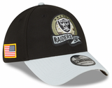 Men's Las Vegas Raiders New Era Black 2022 Salute to Service 39THIRTY Flex Hat - Pro Jersey Sports