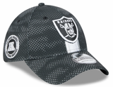 Men's Las Vegas Raiders New Era 2024 Sideline Black 39THIRTY Flex Hat - Pro Jersey Sports