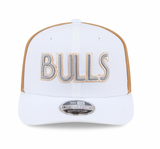 Chicago Bulls New Era 2024 City Edition White/Walnut 9SEVENTY Adjustable Hat - Pro Jersey Sports