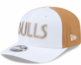 Chicago Bulls New Era 2024 City Edition White/Walnut 9SEVENTY Adjustable Hat - Pro Jersey Sports